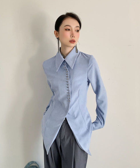 Star Button Blouse
